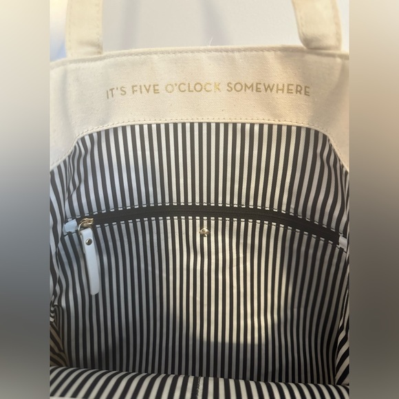 Kate Spade Breath Of Fresh Air Cocktail Trompe L'Oeil Tote - Picture 6 of 12